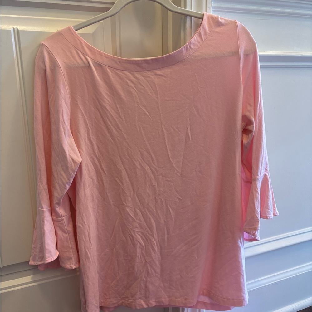Lilly Pulitzer Fontaine Top Light Pink - size L